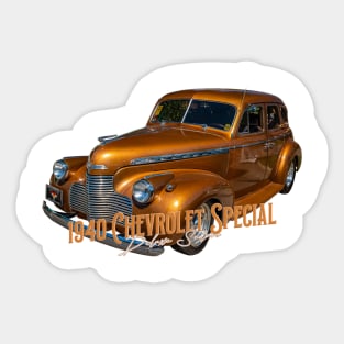 1940 Chevrolet Special Deluxe Sedan Sticker